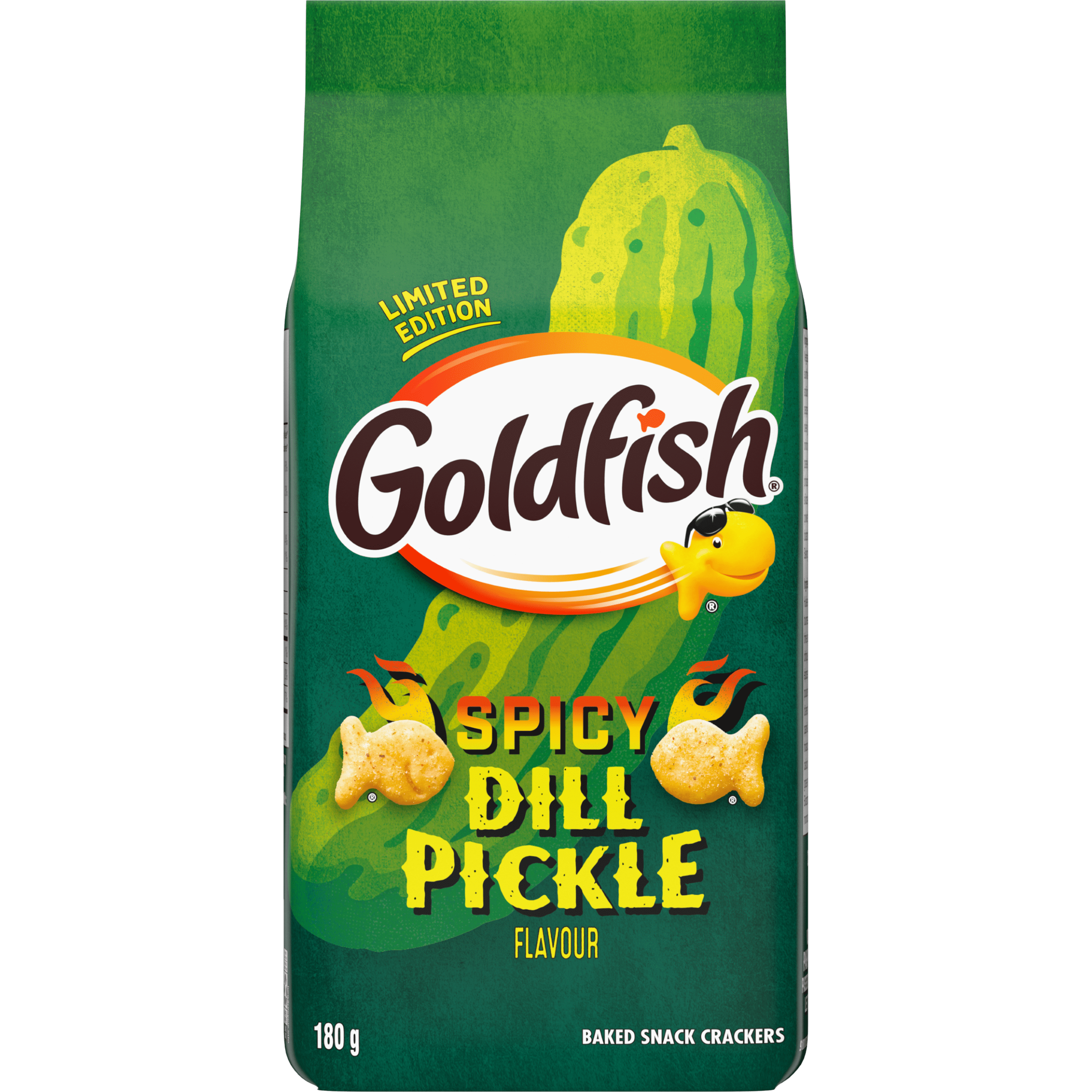 Goldfish Spicy Dill Pickle Flavored Crackers Bag