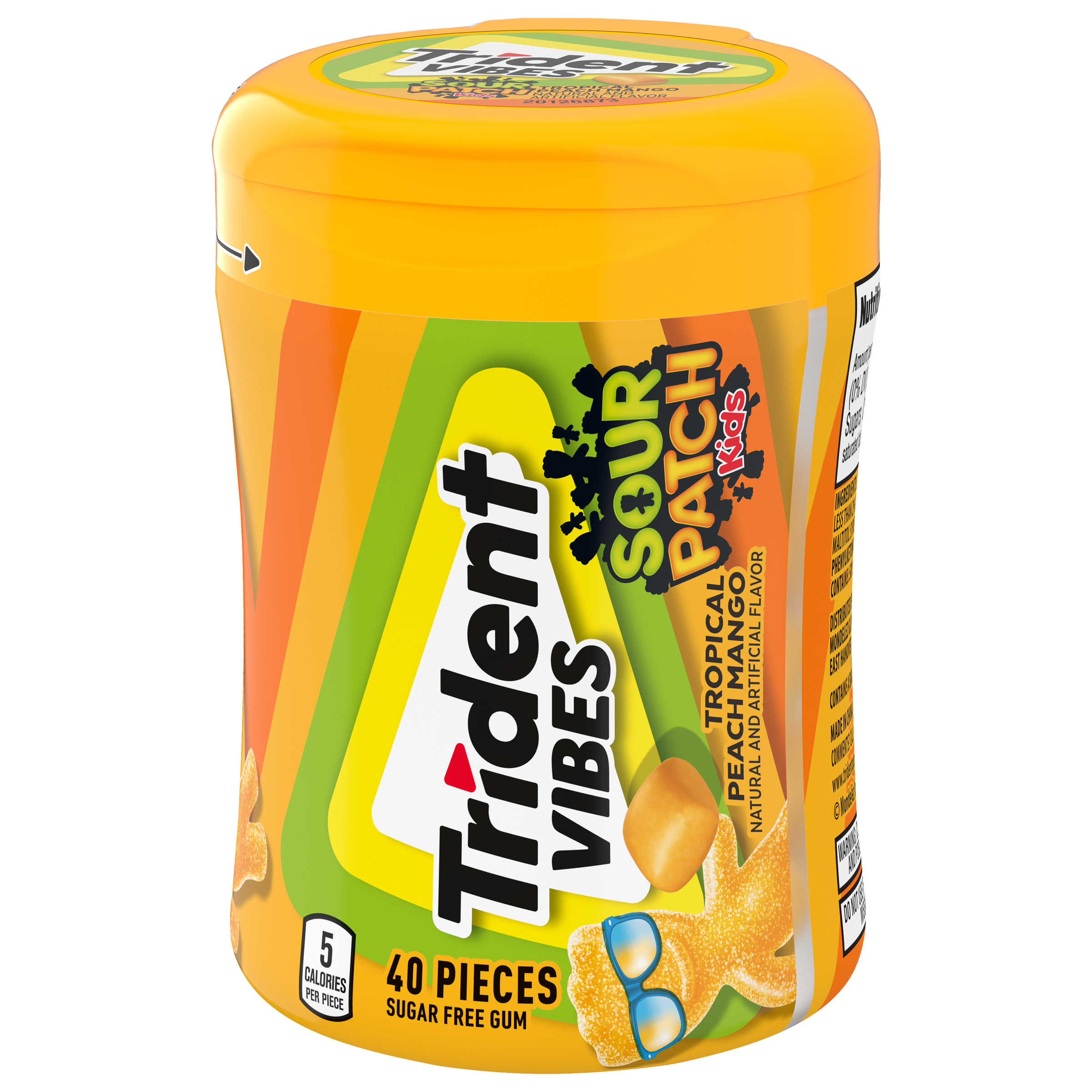 Sour patch kids trident peach mango