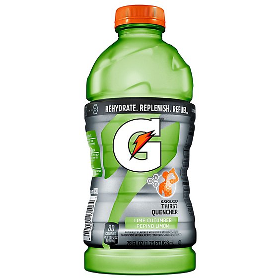 Gatorade Nuestro Lime Cucumber Thrist Quencher 28 Fluid Ounce Bottle