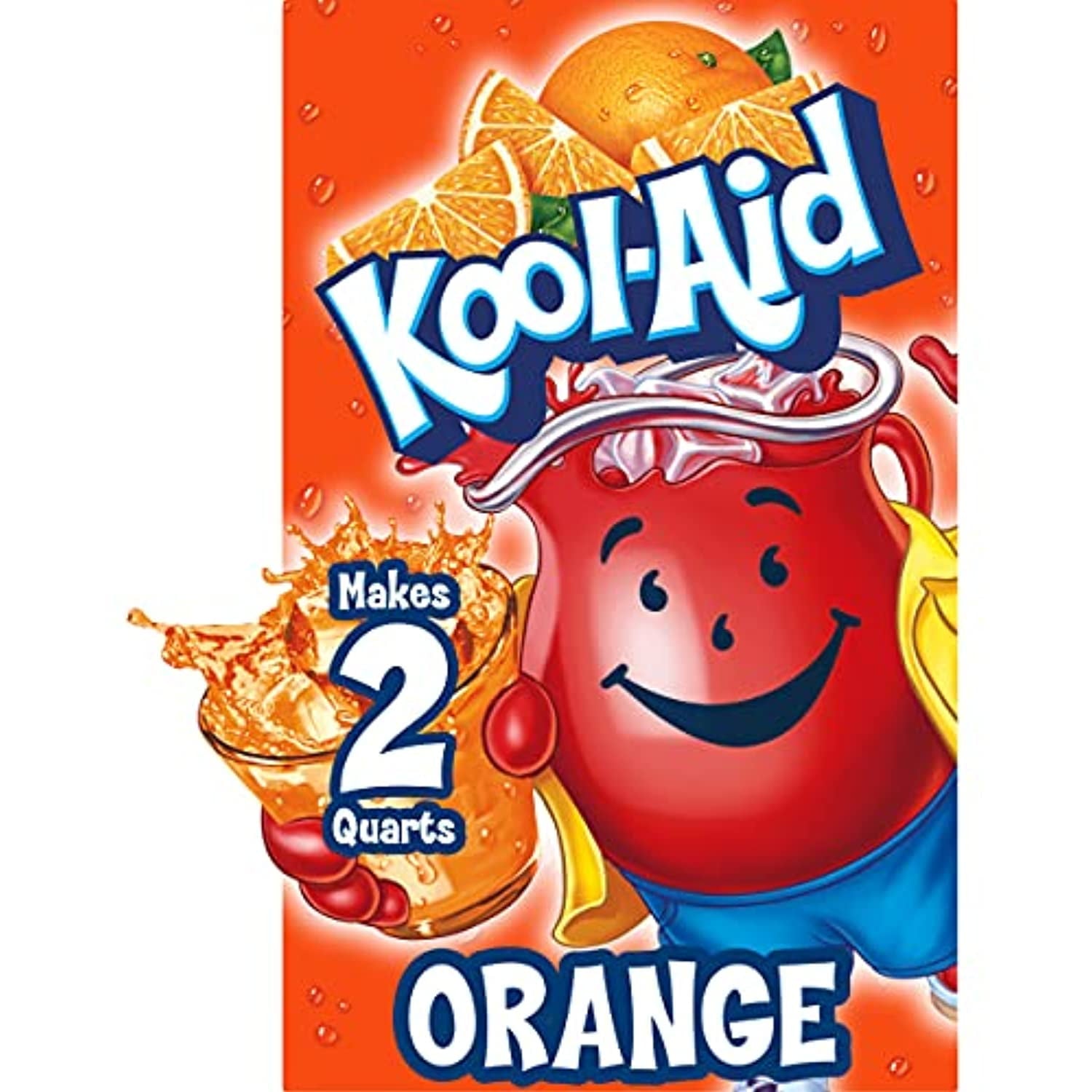 Kool-Aid Unsweetened Caffeine Free Orange Zero Calories Powdered Drink Mix Pitcher