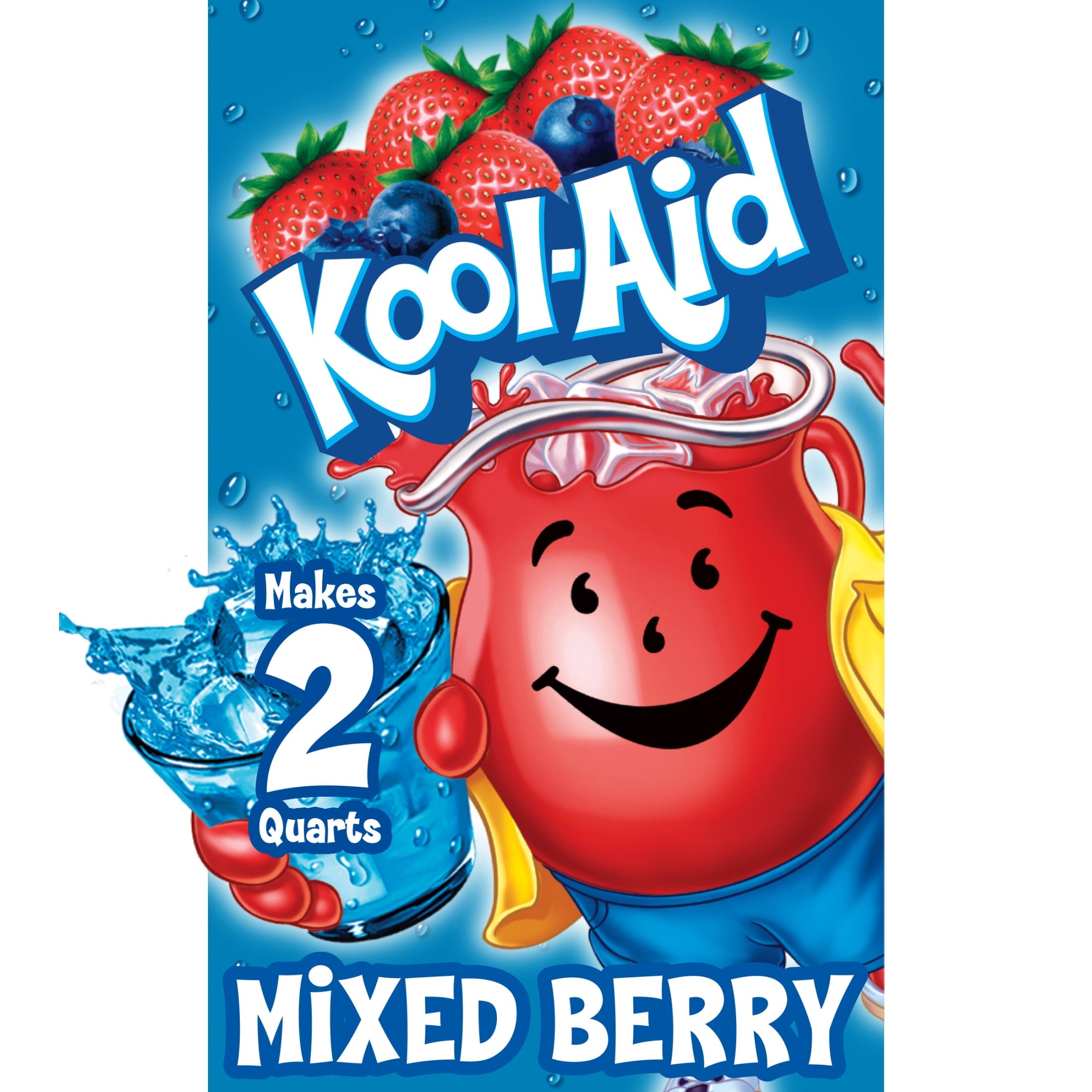 Kool-Aid Unsweetened Mixed Berry Powdered Drink Mix, Caffeine Free