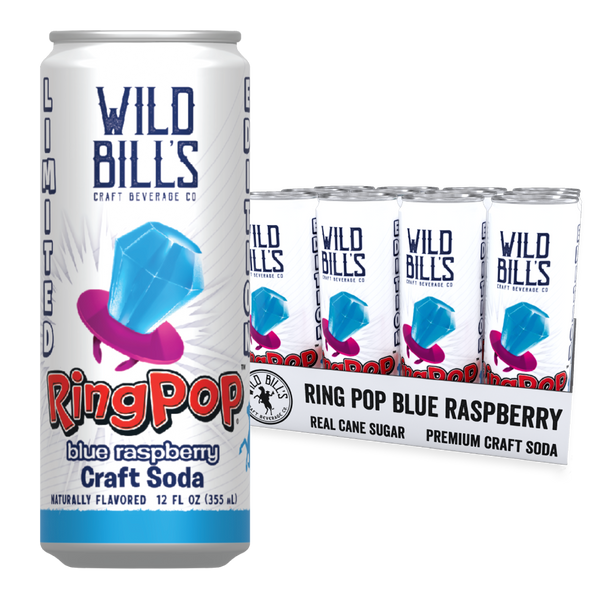 Wild bills ring pop blue raspberry
