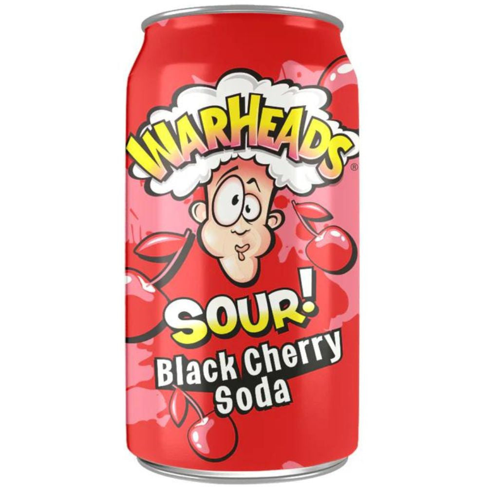 Warheads Sour Soda Black Cherry Cans