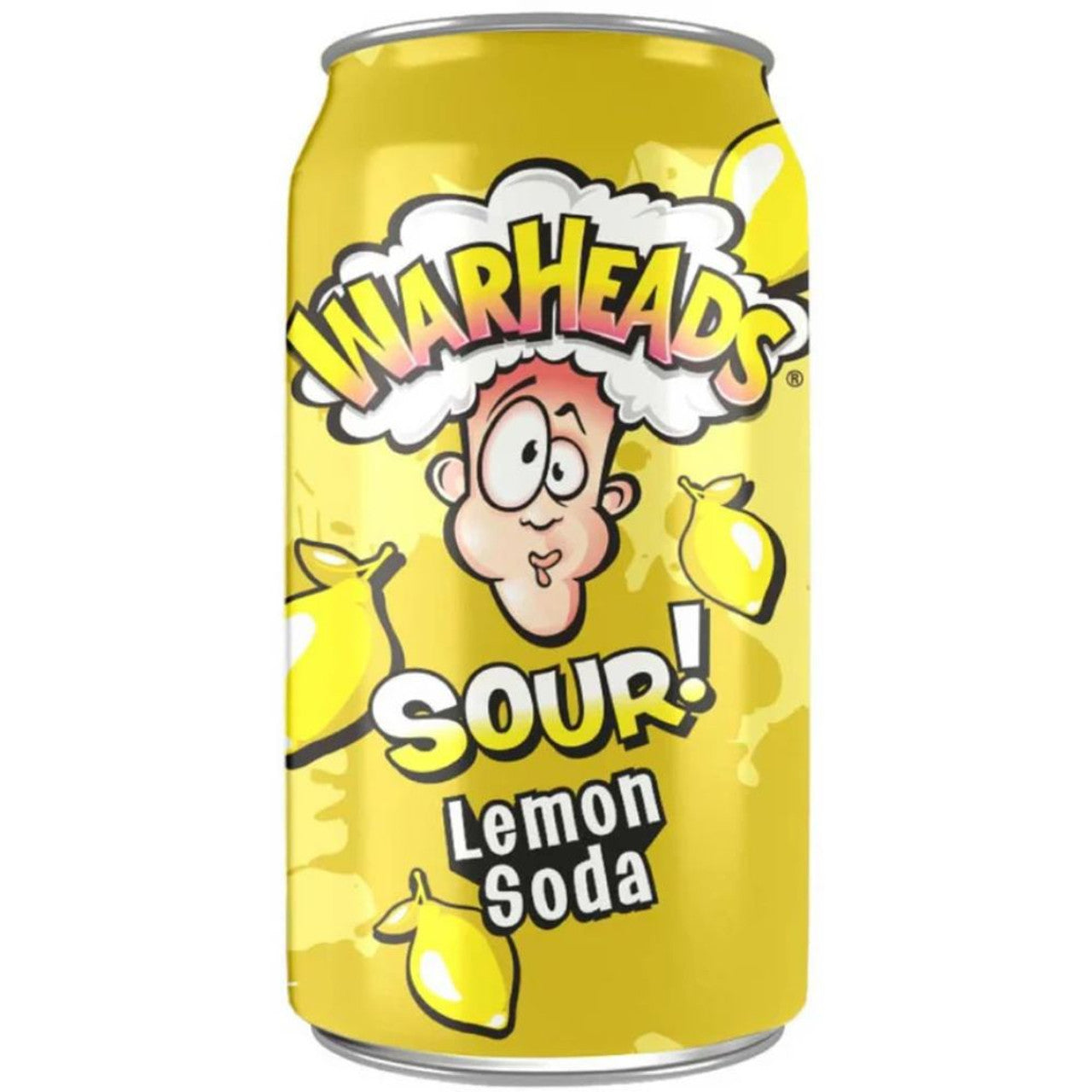 Warheads Sour Soda Lemon Cans