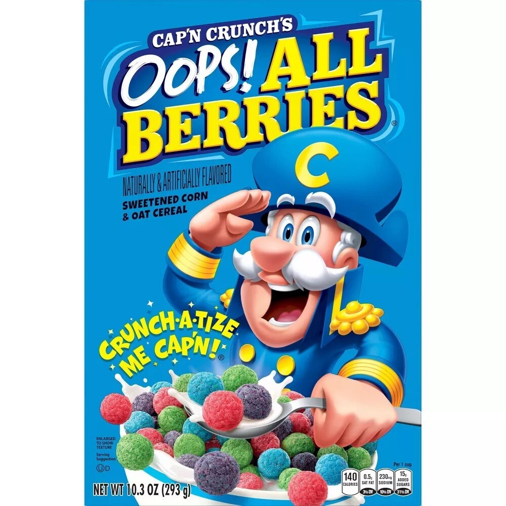 Captain Crunch Oops All Berries
